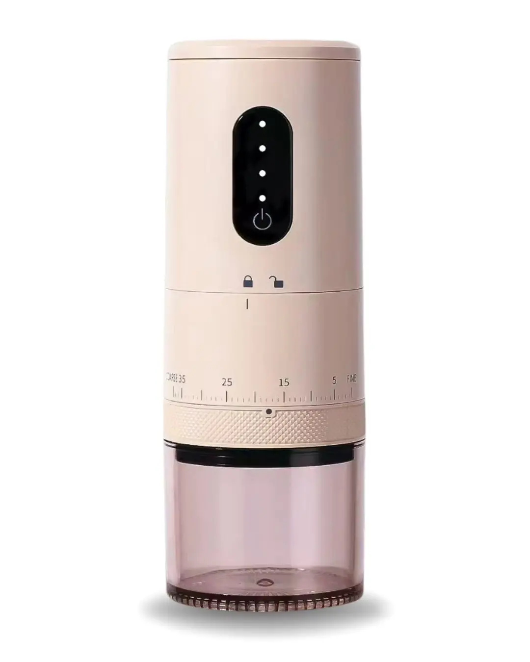 Molino Eléctrico Rosa con Regulador de Molienda Ajustable