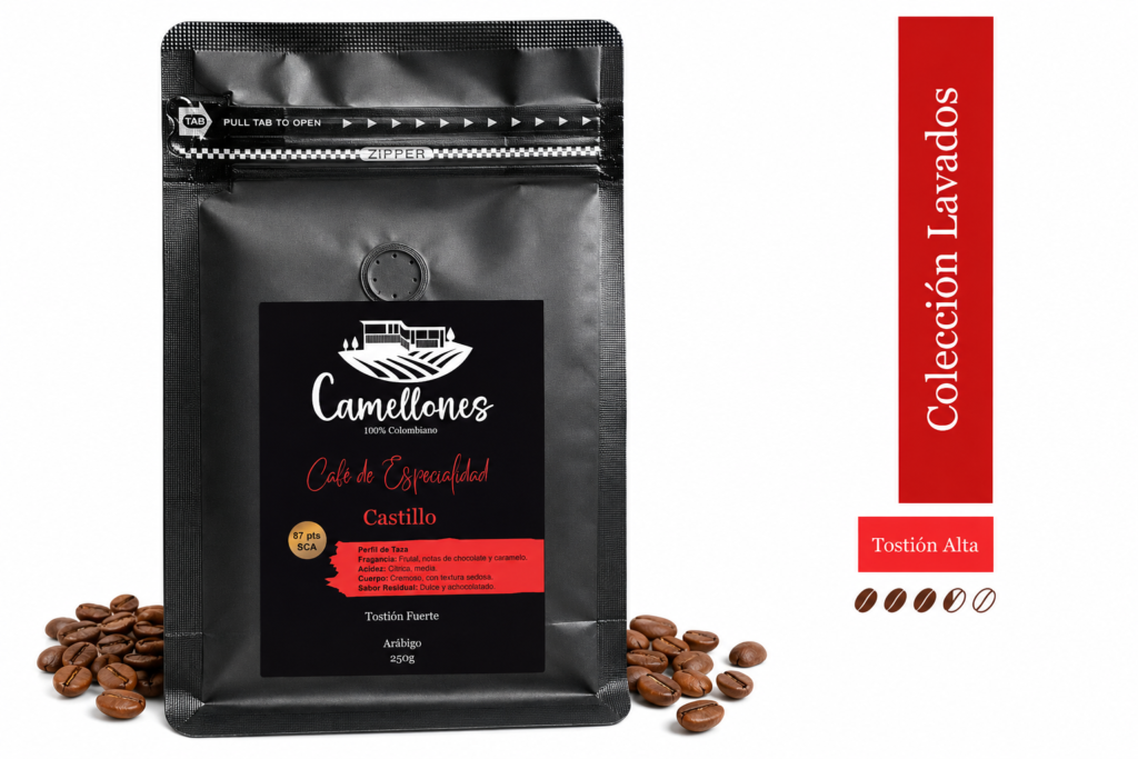 Café Castillo Grano, Tostión Alta de 250g