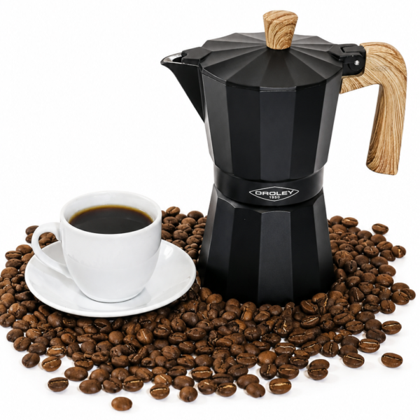 Cafetera Italiana Negra Oroley 1 Taza