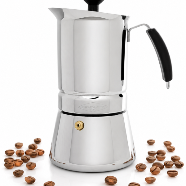 Cafetera Italiana Arges Acero 2 Tazas