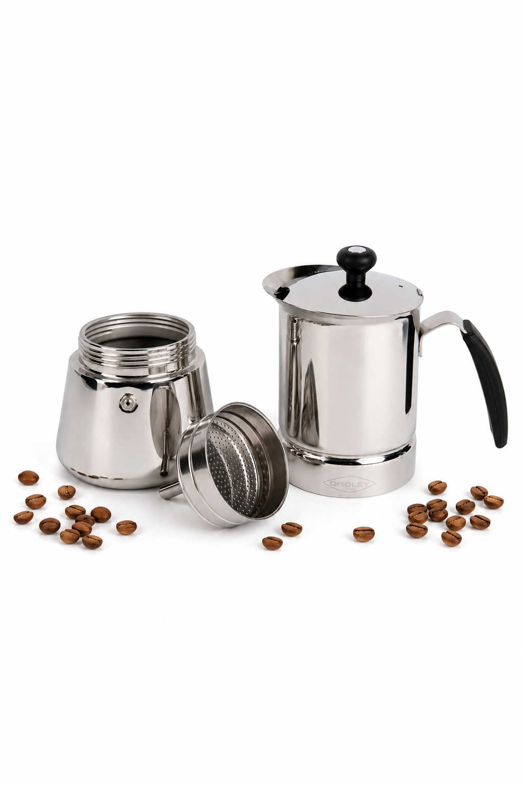 Cafetera Italiana Arges Acero 2 Tazas - Imagen 2