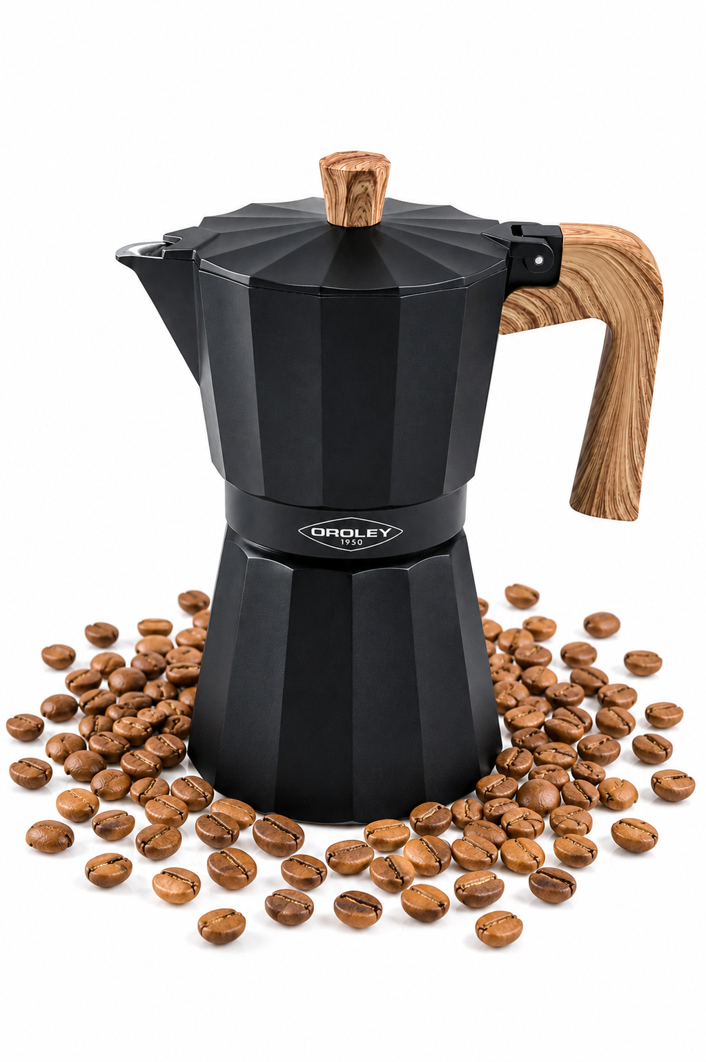 Cafetera Italiana Negra Oroley 1 Taza - Imagen 2