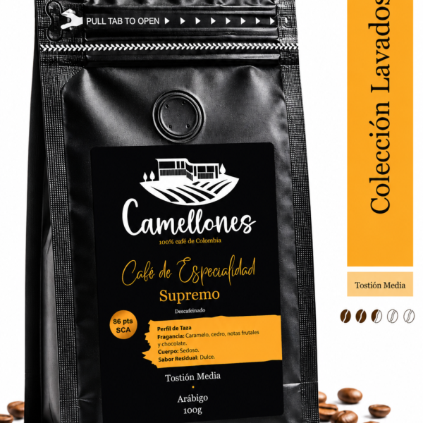 Café Supremo Molido Descafeinado 100g