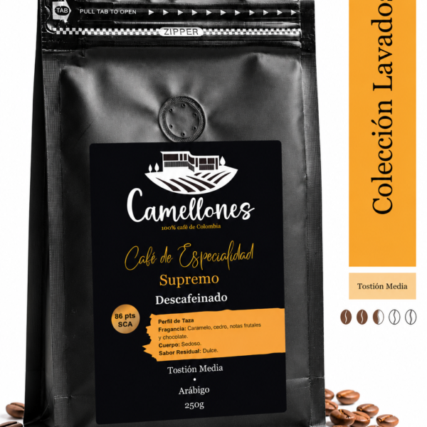 Café Supremo Molido Descafeinado de 250g