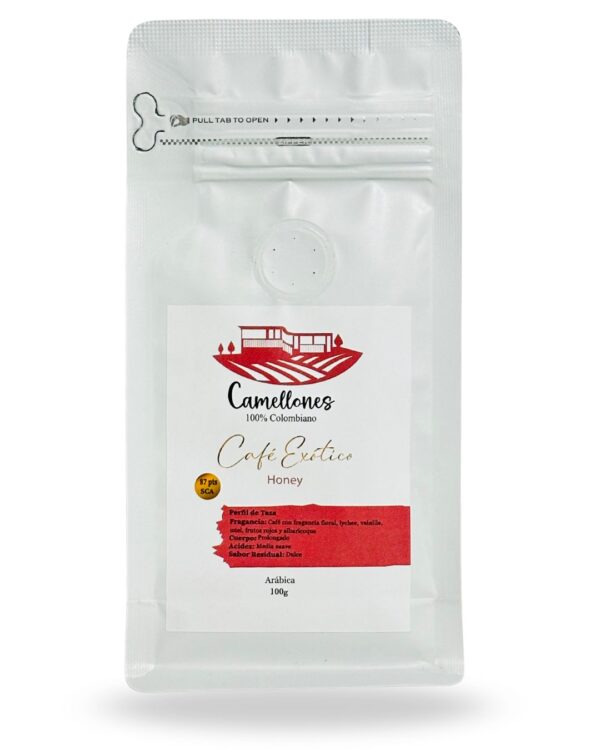 Café Exótico Honey en Grano de 100g