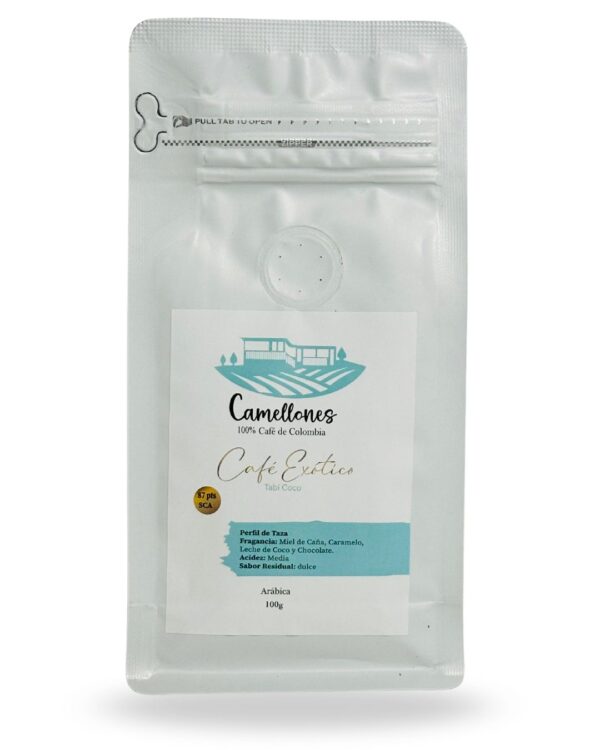 Café Exótico Tabí Coco Molido de 100g