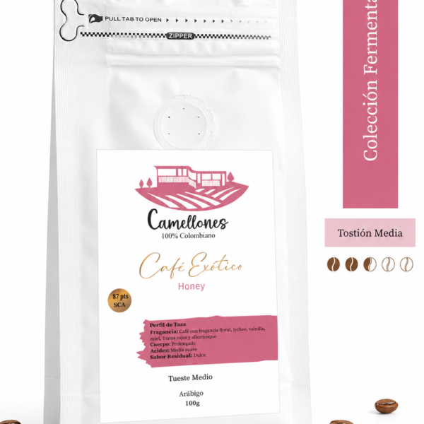 Café Exótico Honey en Grano de 100g