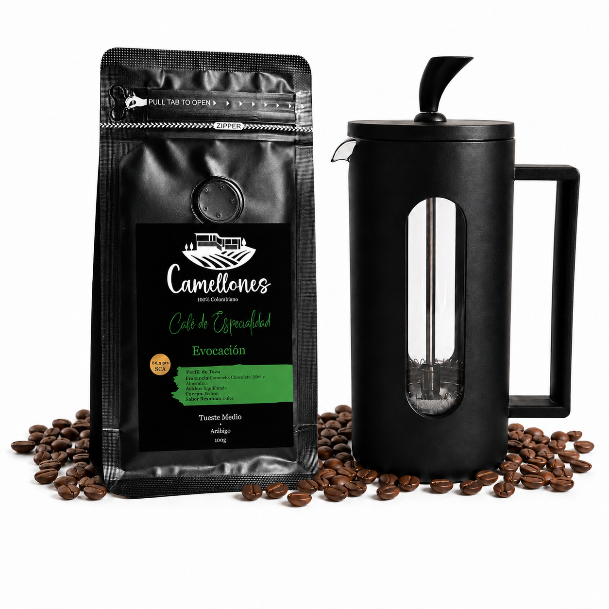 Pack Prensa & Café Evocación de 100g