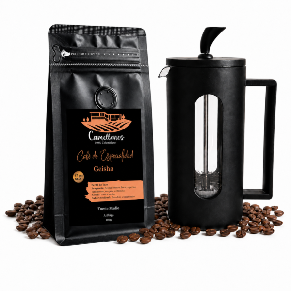 Pack Prensa & Café Geisha de 100g
