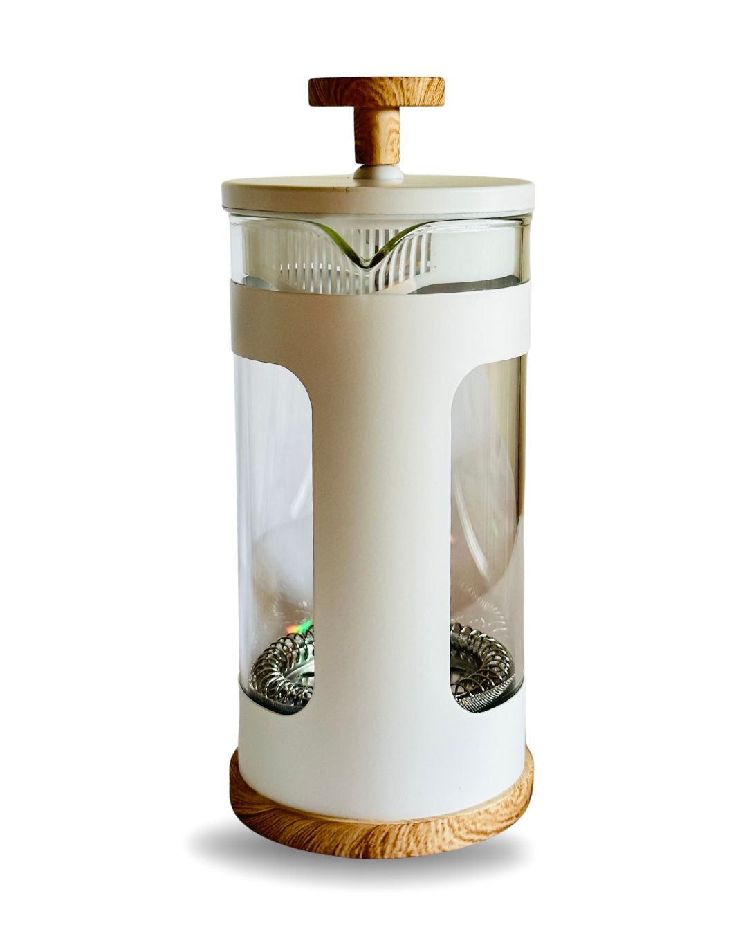 Pack Prensa Francesa de 350mlColor Blanco Con Café Castillo Tostión Fuerte de 100g Molido - Imagen 4