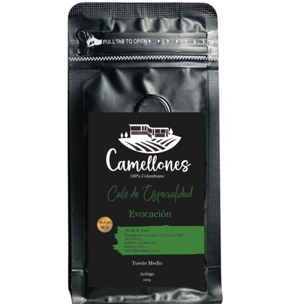 Café Evocación Grano, Tostión Media de 100g