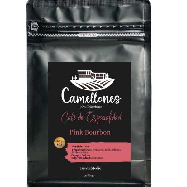 Café Pink Bourbon Grano, Tostión Media de 250g