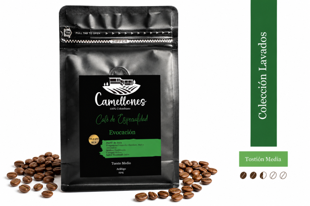 Café Evocación en Grano, Tostión Media de 250g