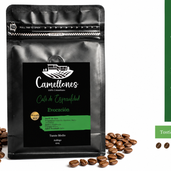 Café Evocación en Grano, Tostión Media de 250g