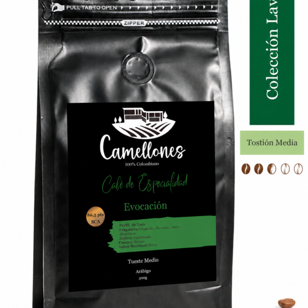 Café Evocación en Grano, Tostión Media de 500g