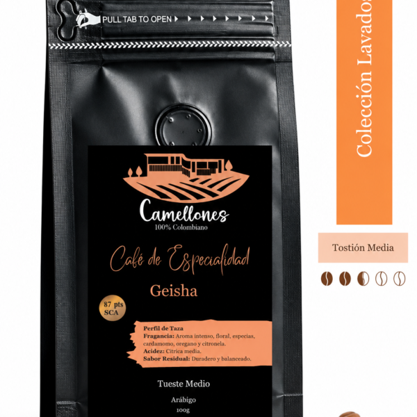 Café Geisha en Grano de 100g