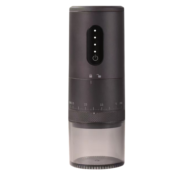 Molino Eléctrico Negro con Regulador de Molienda Ajustable