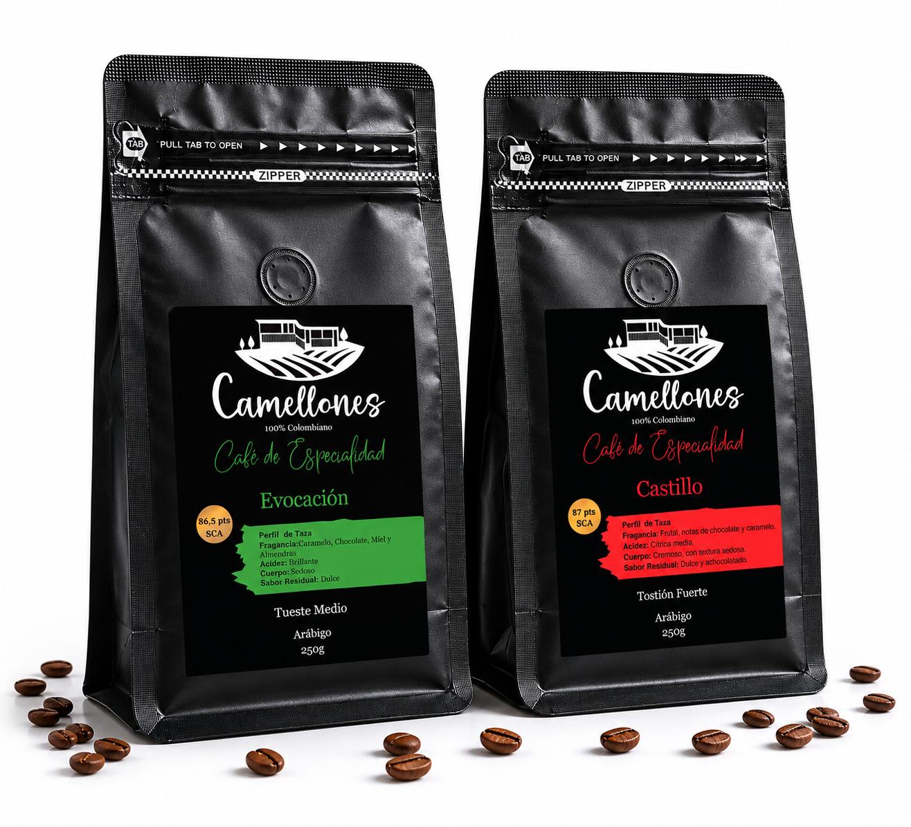 Pack Evocación & Castillo de 250g en Grano - Imagen 2