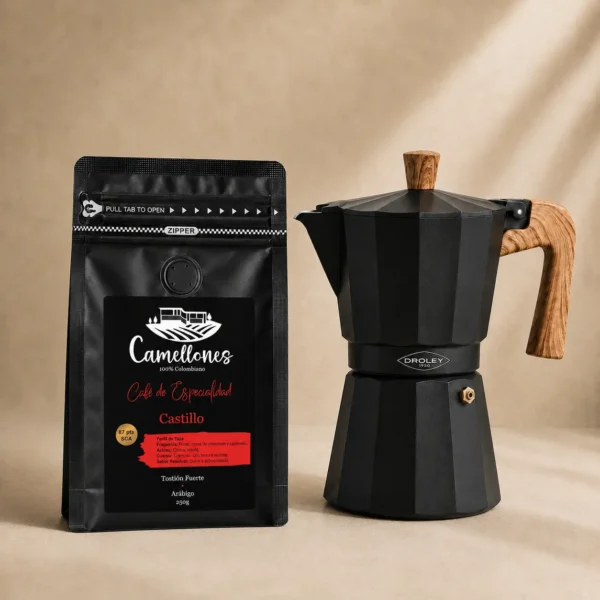 Pack Cafetera New Dakar Negra + Café