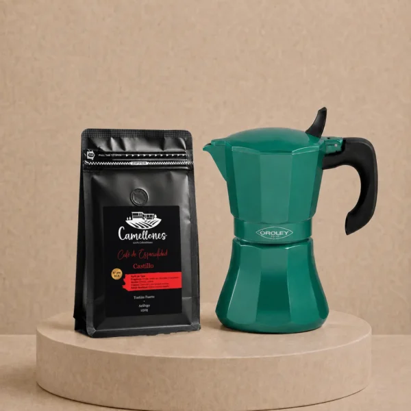 Pack Cafetera Petra Verde + Café