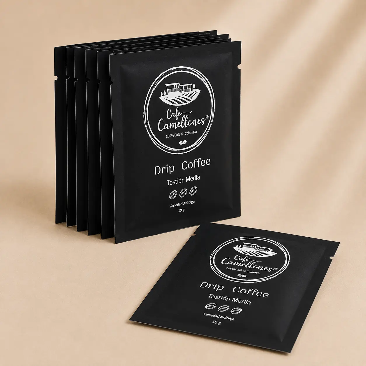 Drip Coffee Café Camellones – 10 unidades - Imagen 2